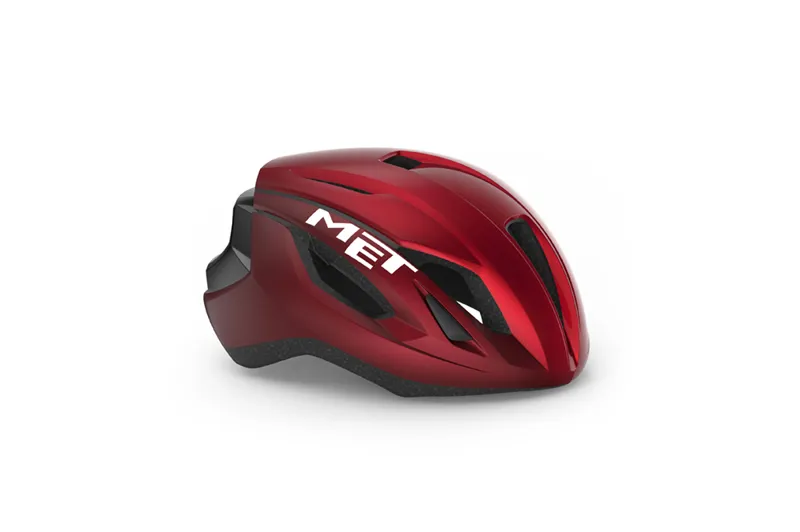 MET Strale Road Cycling Helmet - Metallic Red
